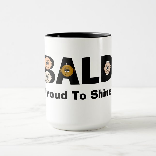 Funny Bald Pride Mug for Men (Center)