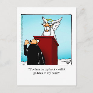 Funny Balding  Humour Postcard