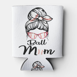 Funny Ball Mum Softball Baseball Outfit For Women Can Cooler