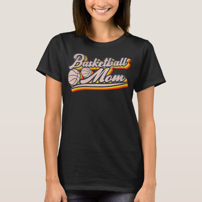 Funny Ball Mum Sport Family Basketball Mum  T-Shirt (Front)
