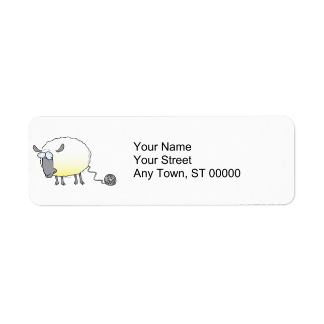 funny ball of yarn cloned sheep cartoon (Front)