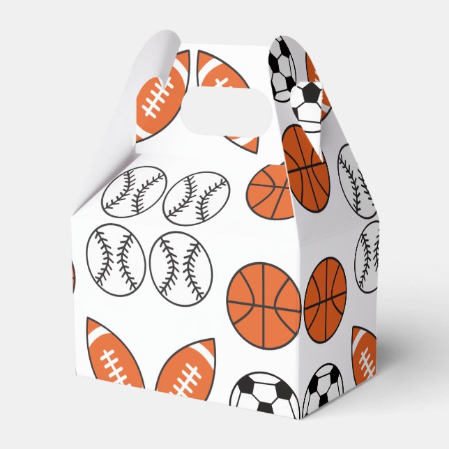 Funny Ball Pattern Favour Box (Front Side)