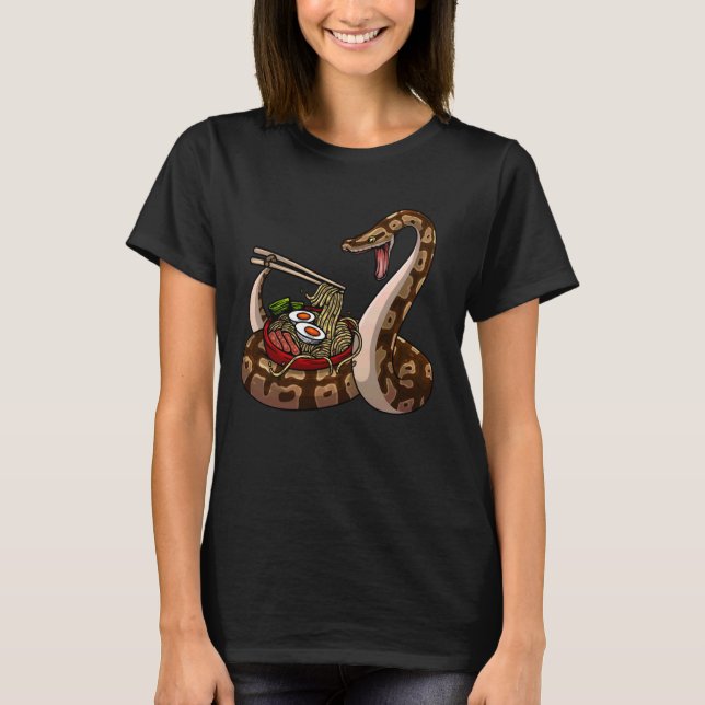 Funny Ball Python Art For Men Women Snake Ball Pyt T-Shirt (Front)
