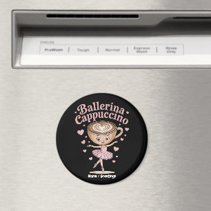 Funny Ballerina Cappuccina Italian Brainrot Meme Magnet