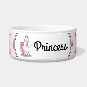 Funny Ballet Ballerina Princess Poodle Dog (white)