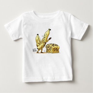 Funny Banana and Bread Cartoon Kids T-Shirt