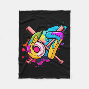 Funny Banana Baseball 67 Ice Cream Drip Meme  Fleece Blanket