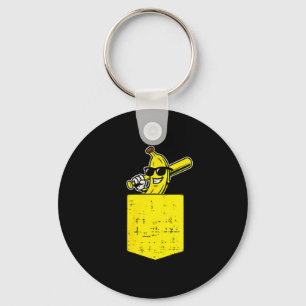Funny Banana Cket Fruit Men Boys Kids Women Lover Key Ring