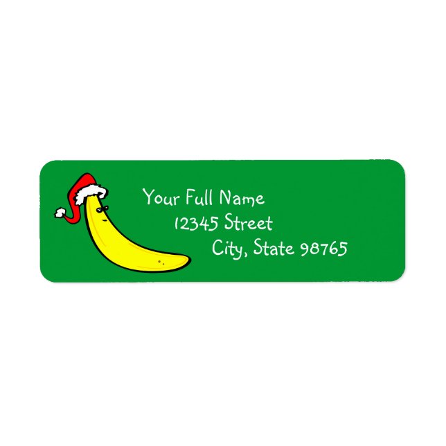 Funny Banana Custom Return Address Label (Front)