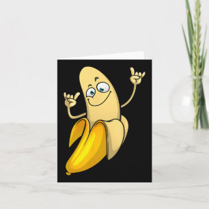 Funny Banana Designs For Men Women Fruit Lover Far Card