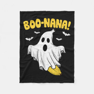 Funny Banana Ghost Boo Pun Halloween Costume Men W Fleece Blanket