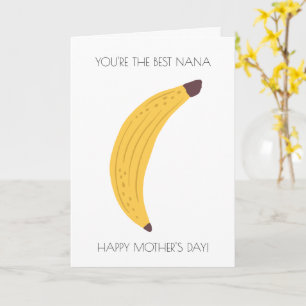 Funny Banana Mother's Day Card