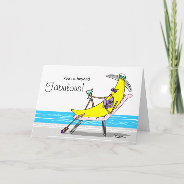 Funny Banana Mother's Day Card - Custom Cards (Front)