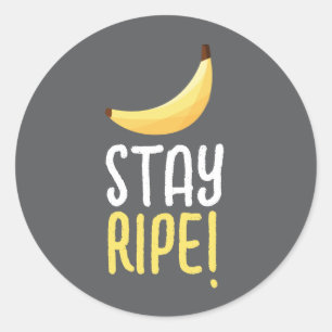 Funny Banana Party custom kit modern and editable Classic Round Sticker