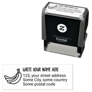 Funny Banana Party custom kit modern and editable Self-inking Stamp