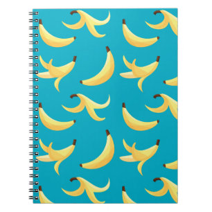 Funny Banana Party pattern colourful - editable Notebook
