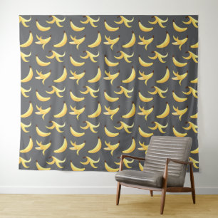 Funny Banana Party pattern colourful - editable Tapestry