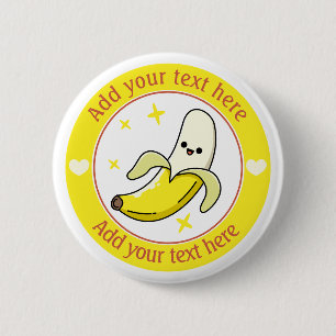 Funny Banana Personalized 6 Cm Round Badge