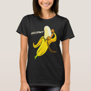 Funny Banana Phone - Yellow_ Hello_ T-Shirt