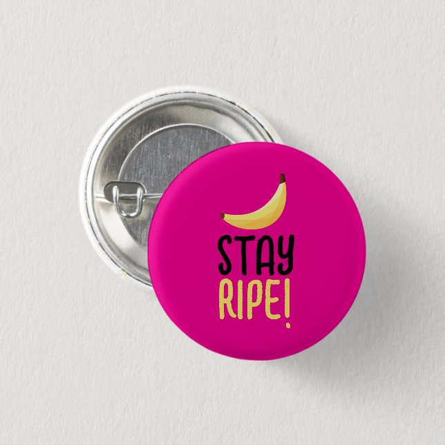 Funny Banana Pun Party pattern colourful - editabl 3 Cm Round Badge (Front & Back)
