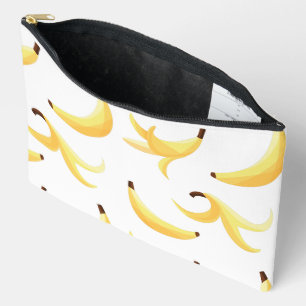 Funny Banana Pun Party pattern colourful - editabl Accessory Pouch