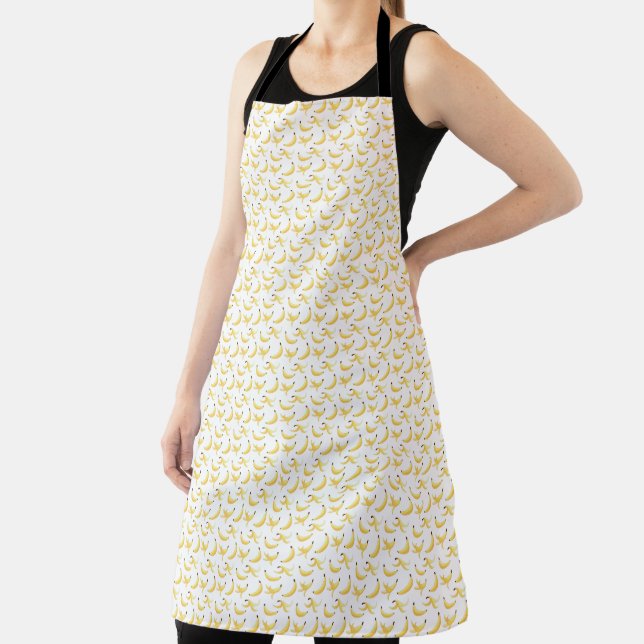 Funny Banana Pun Party pattern colourful - editabl Apron (Insitu)