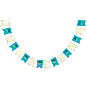 Funny Banana Pun Party pattern colourful - editabl Bunting