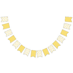 Funny Banana Pun Party pattern colourful - editabl Bunting