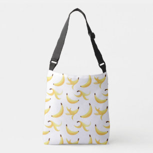 Funny Banana Pun Party pattern colourful - editabl Crossbody Bag