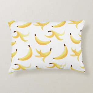 Funny Banana Pun Party pattern colourful - editabl Decorative Cushion