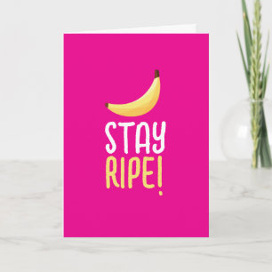 Funny Banana Pun Party pattern colourful - editabl Holiday Card