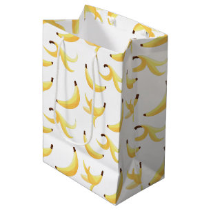 Funny Banana Pun Party pattern colourful - editabl Medium Gift Bag