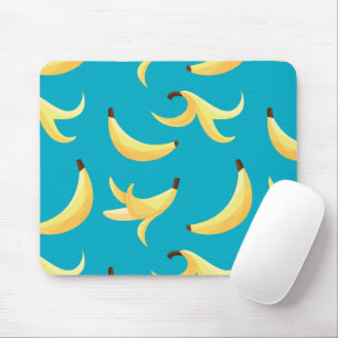 Funny Banana Pun Party pattern colourful - editabl Mouse Mat
