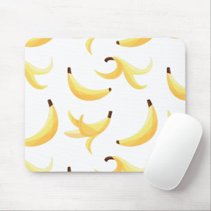 Funny Banana Pun Party pattern colourful - editabl Mouse Mat
