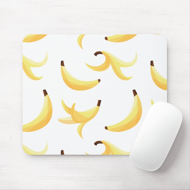 Funny Banana Pun Party pattern colourful - editabl Mouse Mat (With Mouse)