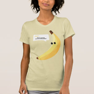 Funny Banana Pun Party pattern colourful - editabl T-Shirt