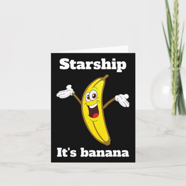 Funny Banana Quote2  Card (Front)