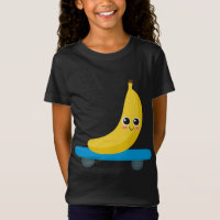 Funny Banana Skateboarding Skaters Gift Woman Man