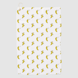 Funny Banana Sleeping Lazy Fruit Lover ZZZ Sleep Golf Towel