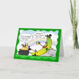 Funny Banana St Patrick's Day Card - Custom Cards