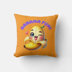 Funny Banana Winking Design for Fun and Playful Gi Cushion