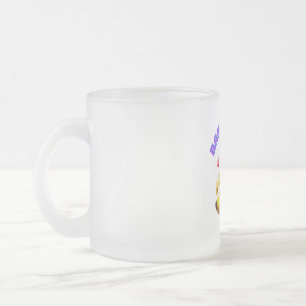 Funny Banana Winking Design for Fun and Playful Gi Frosted Glass Coffee Mug