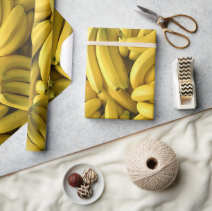 Funny, Bananas, Fruit, Custom Wrapping Paper