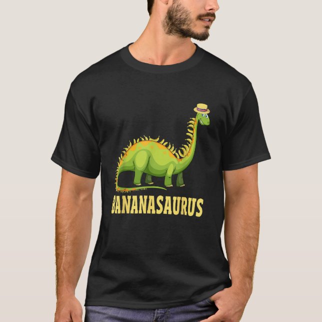 Funny Bananasaurus Apparel Dinos Banana Dinosaur  T-Shirt (Front)
