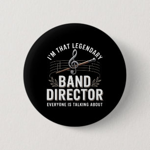 Funny Band Director Music Teacher Back To School 6 Cm Round Badge