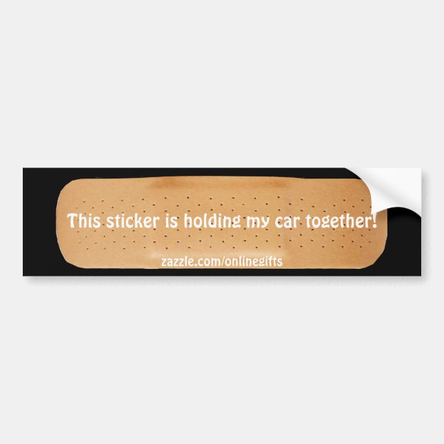 Funny Bandaid Car Sticker (Front)