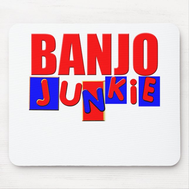 Funny Banjo Mouse Mat (Front)