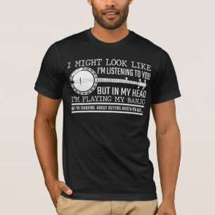 Funny Banjo Player Gift for Country Music Lover T-Shirt