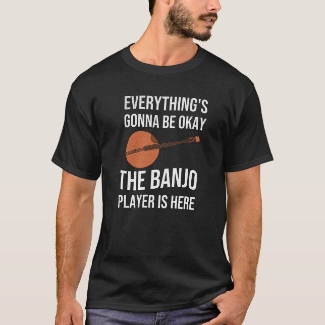 Funny Banjo Player Gifts | Bluegrass Lover T-Shirt (Front)