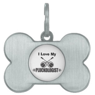 Funny Banjo Player Pet ID Tag